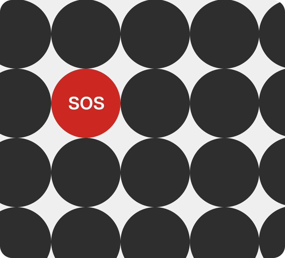graphic image of SOS button